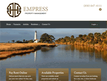 Tablet Screenshot of empressproperty.com